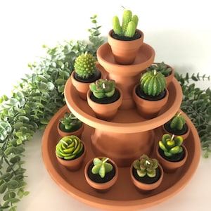 Single Succulent Tealight Candle