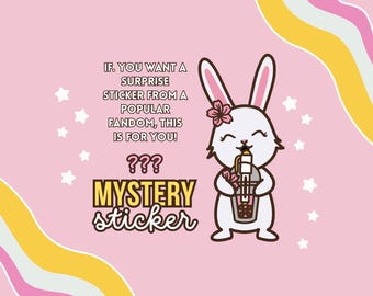 MYSTERY VINYL STICKER | Popular Trendy Sticker Decal Surprise Blind Item
