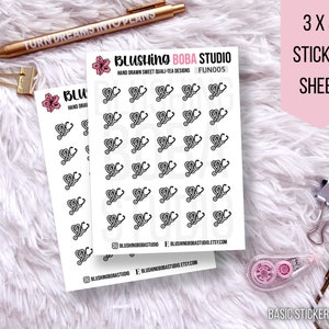 Stethoscope Icons Functional Sticker Sheet | Doctor Nurse Veterinarian | Planner Stickers | Minimalistic Planner | Bullet Journal Stickers