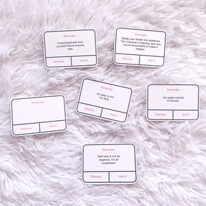 Positive Affirmation Cards | Reminder Cards | Self Care | Positive Quotes | Planner Die Cuts | Love Yourself Collection
