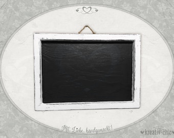 Vintage Holztafel (2 Größen) / Kreidetafel / Holztafel / Tafelwand Vintage / rustikale Tafel / Tafel shabby-chic
