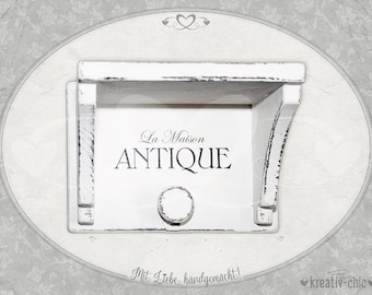 Wandregal "Antique" /Wandhaken/Regal Shabby-chic