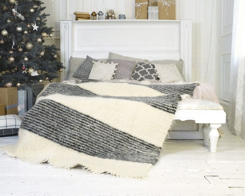 Blanket Weighted Blankets Wool Blanket Daybed Cover Etsy