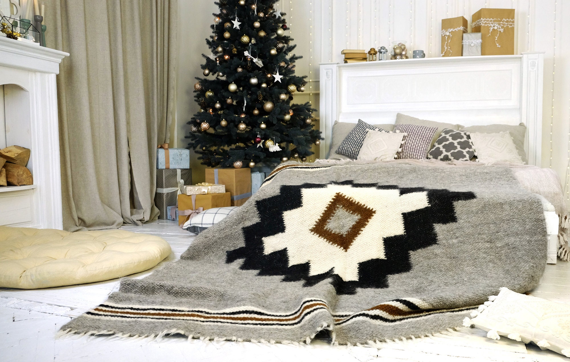 Weighted blanket/Handwoven throw/Weighted blanket | Etsy