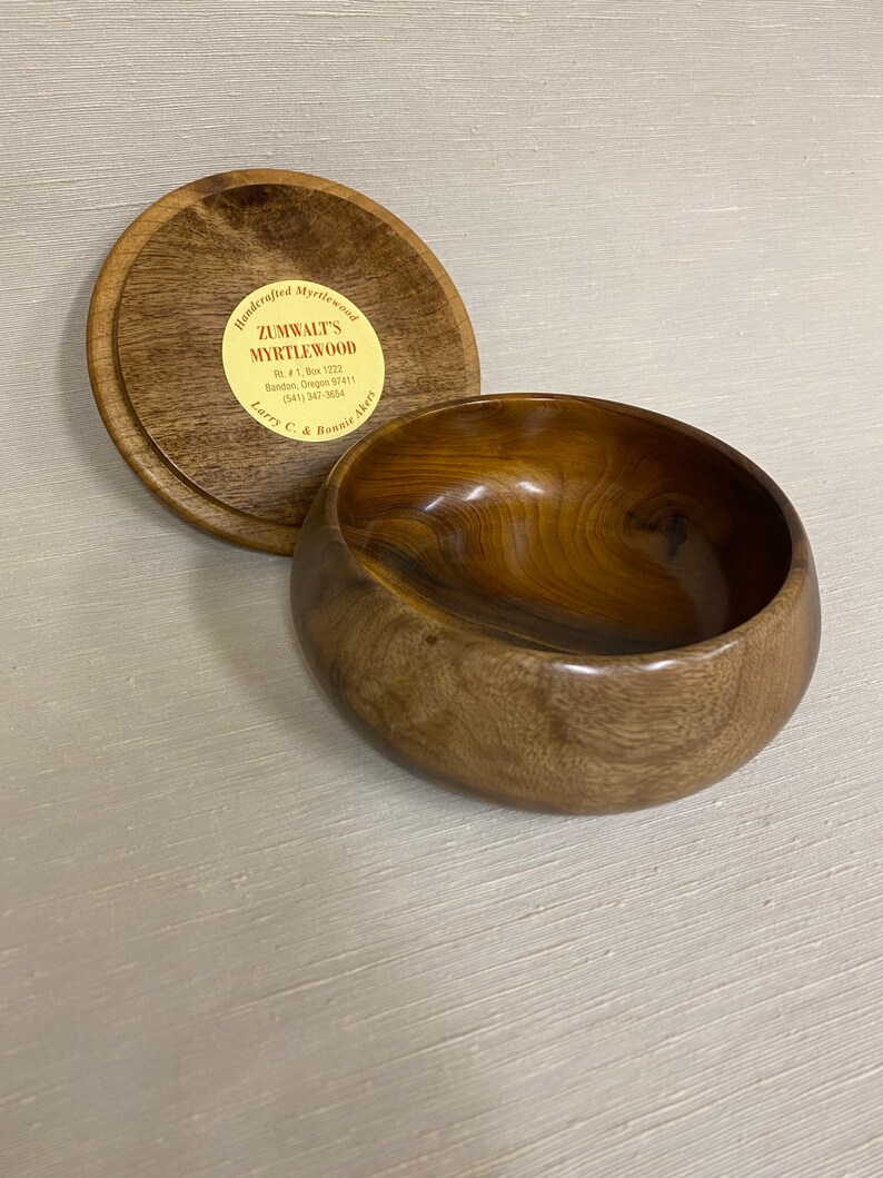 Zumwalt/'s Myrtlewood Bowl /& Lid