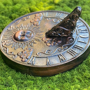 Sun & Cloud Sundial Concrete Sundial 10across X1.5thick - Etsy