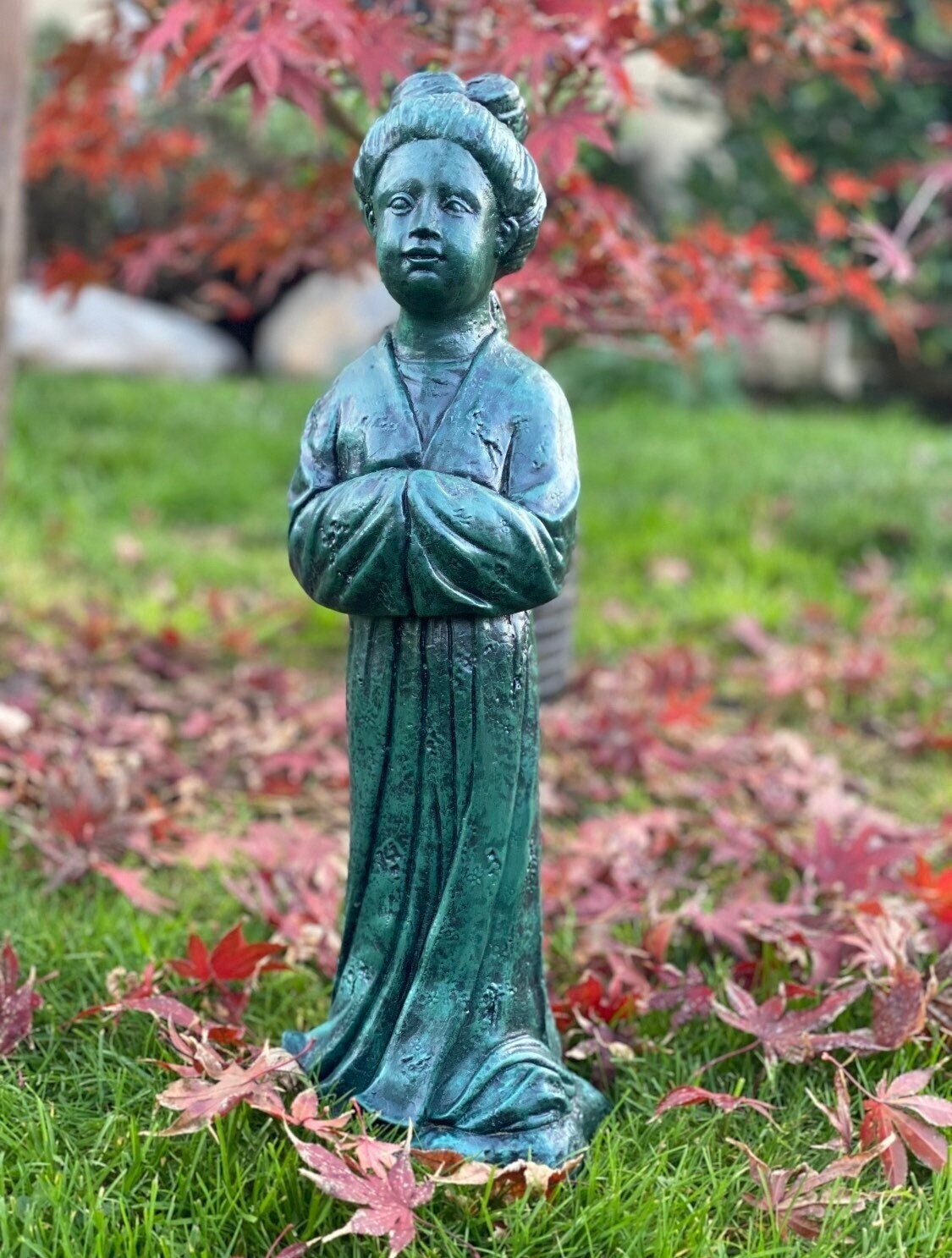 Geisha Garden Statue 18x5x5 Oriental Etsy