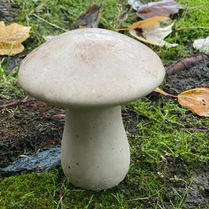 Concrete Small Mushroom,  5.5" x 4.5", Concrete Décor, Garden Décor, Backyard Ornament, Concrete garden, garden art, stone sculpture