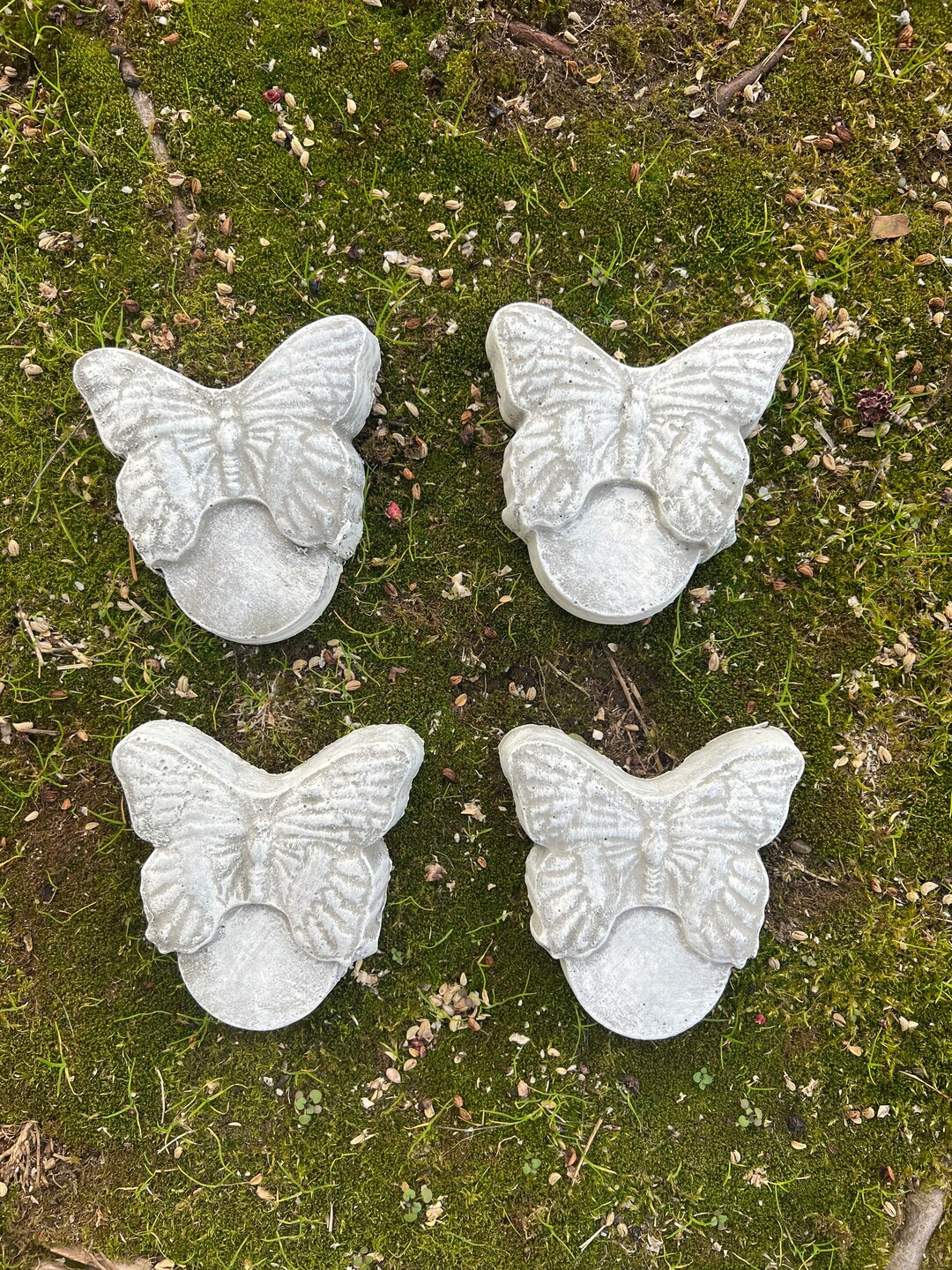 Butterfly Planter Feet, Concrete Pot Feet, Set of 3 or 4, Butterfly ...