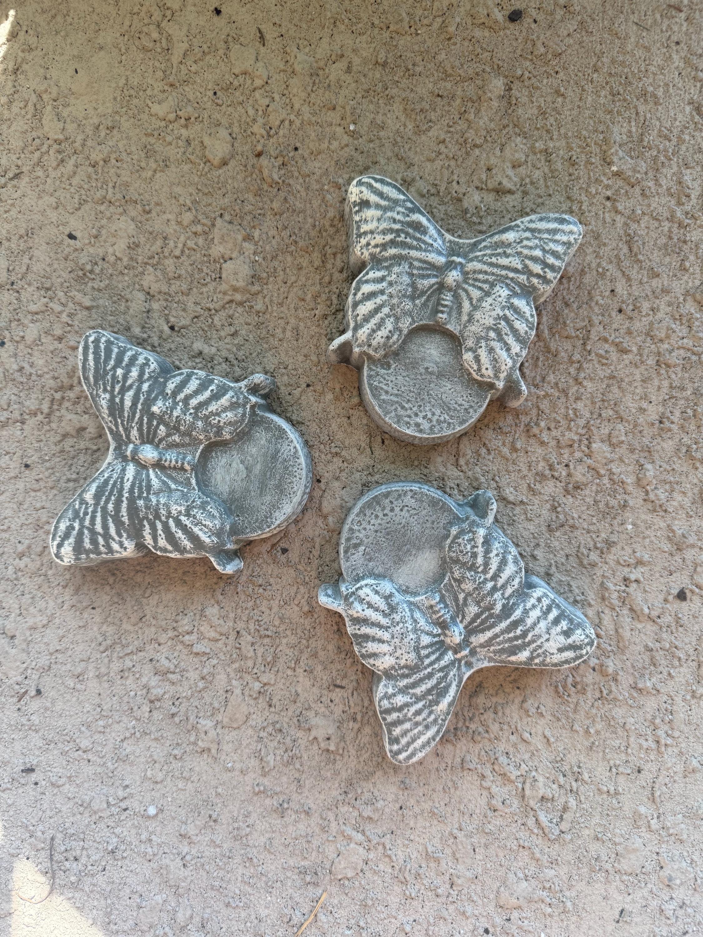 Butterfly Planter Feet, Concrete Pot Feet, Set of 3 or 4, Butterfly ...