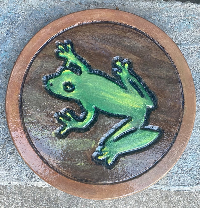 Tree Frog Stepping Stone Garden Stone Garden Decor Garden Etsy