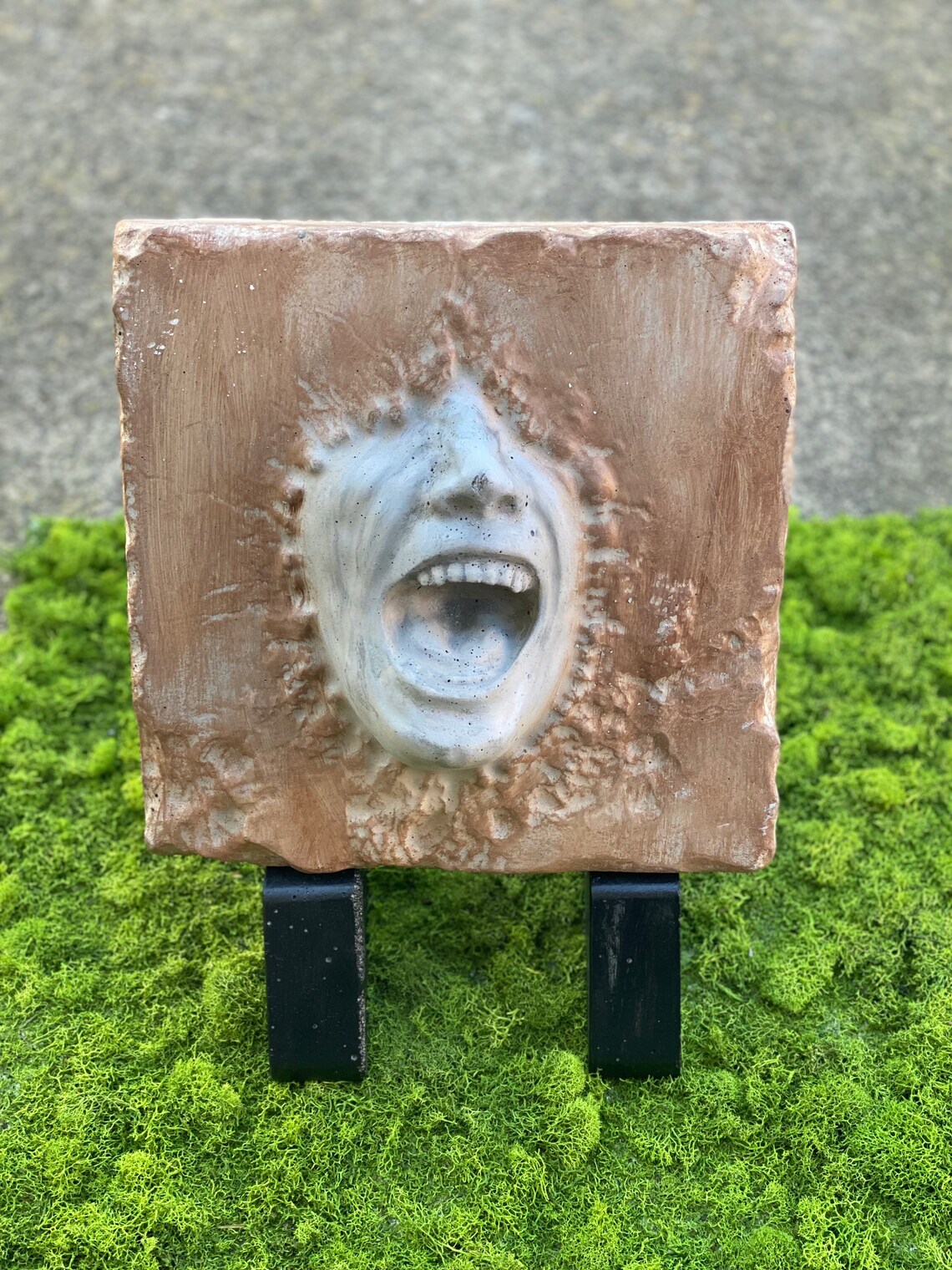 Plaque and Stepping Stone Holder Concrete Holder Garden Etsy