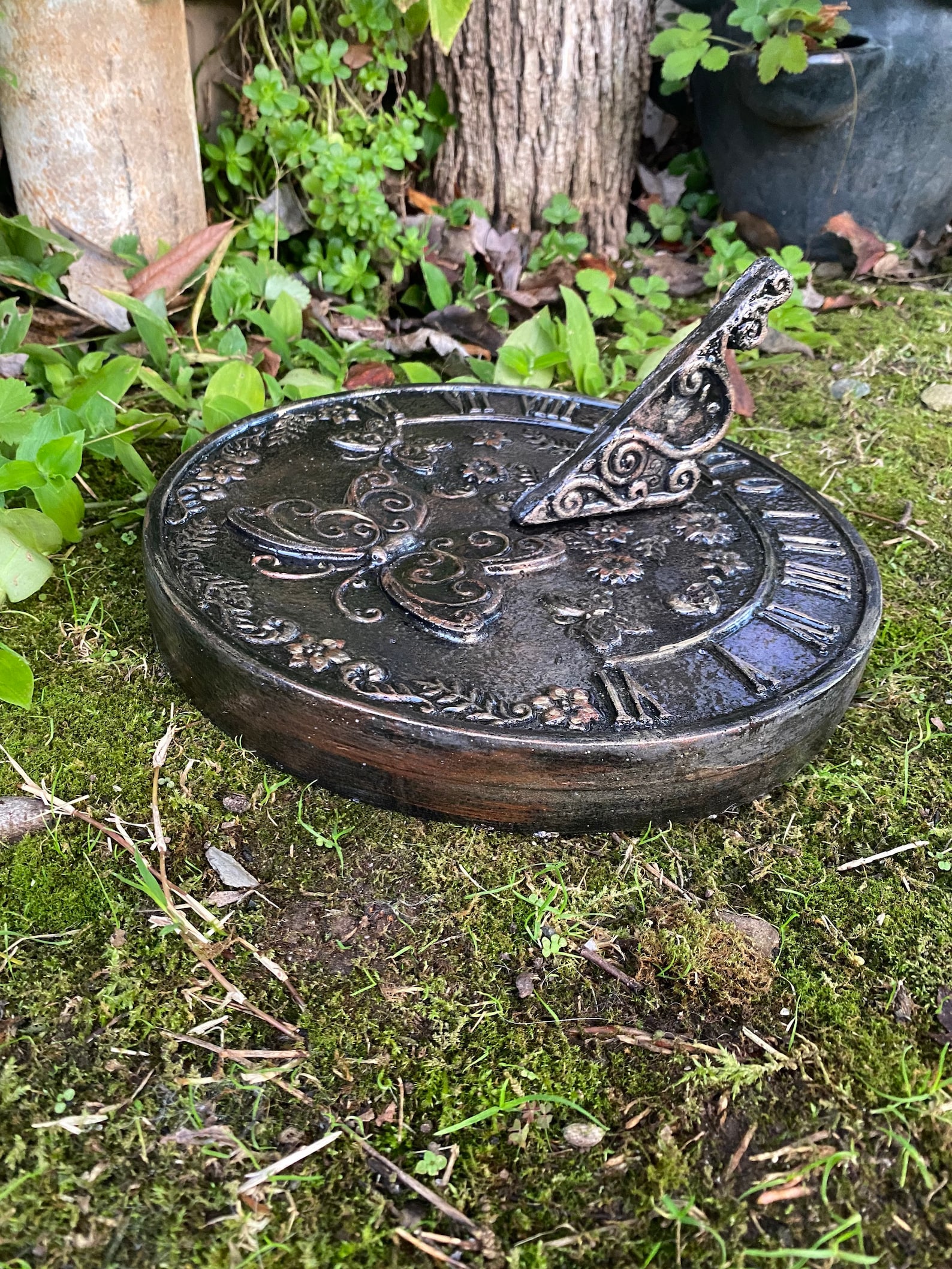 Butterfly Sundial Concrete Sundial 10across X1.5thick - Etsy