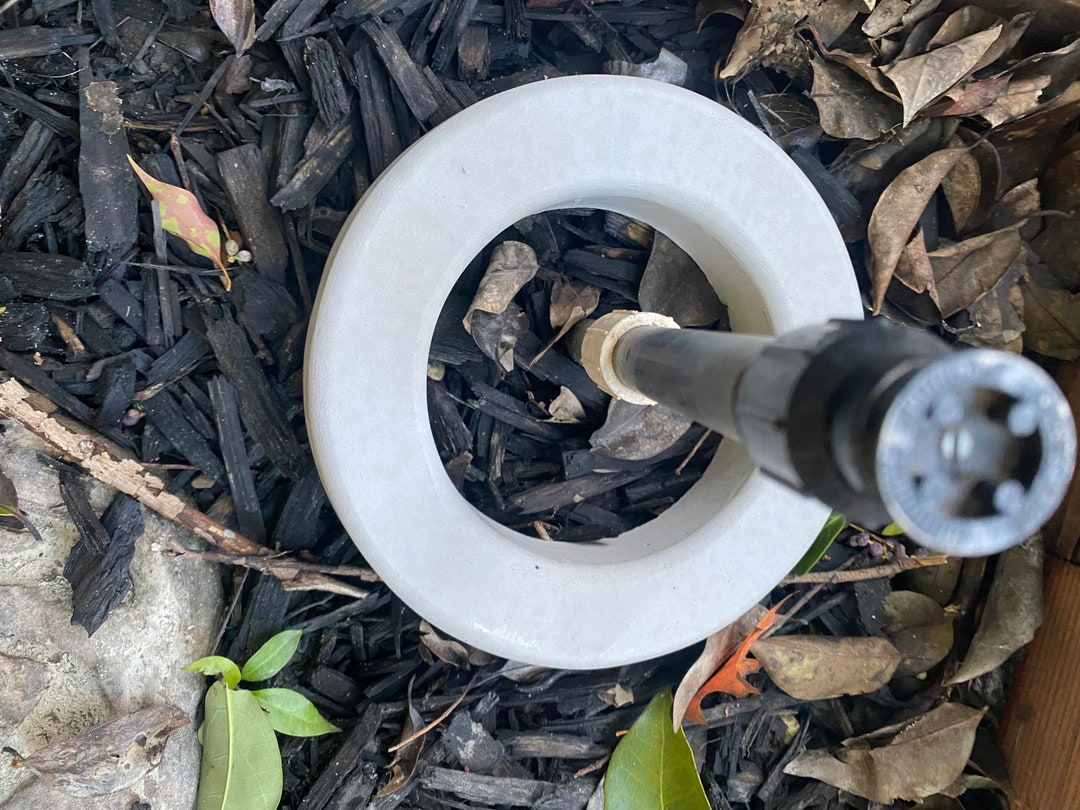 6 Inch Hole Gazing Ball Holder Concrete Sprinkler Guard Ring Etsy