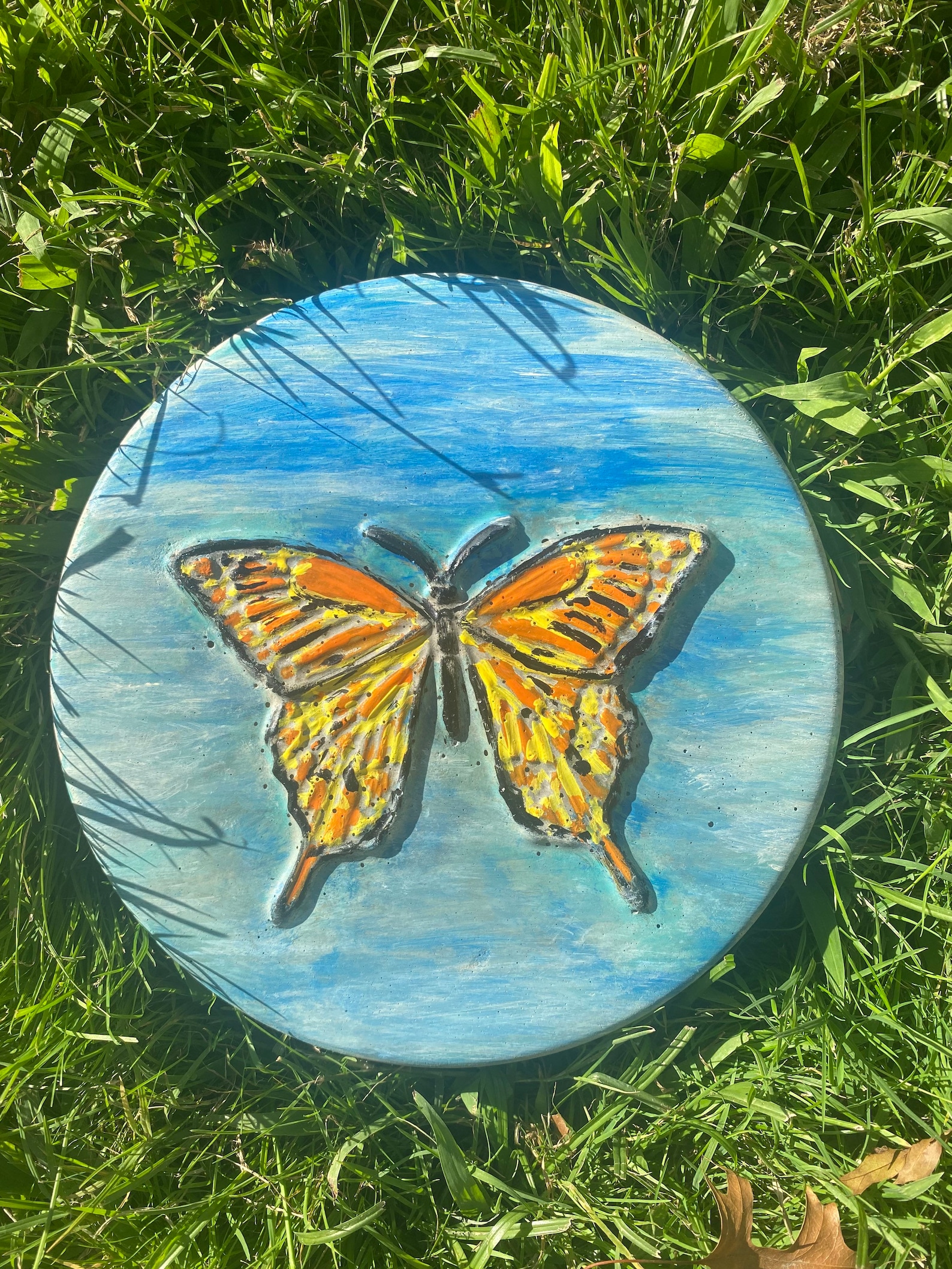 Butterfly Stepping Stone Garden Stone 7.5x1.5 Etsy