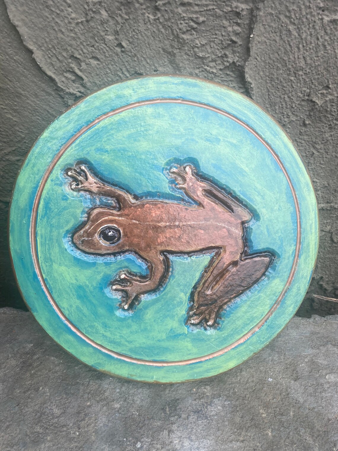 Tree Frog Stepping Stone Garden Stone Garden Decor Garden Etsy