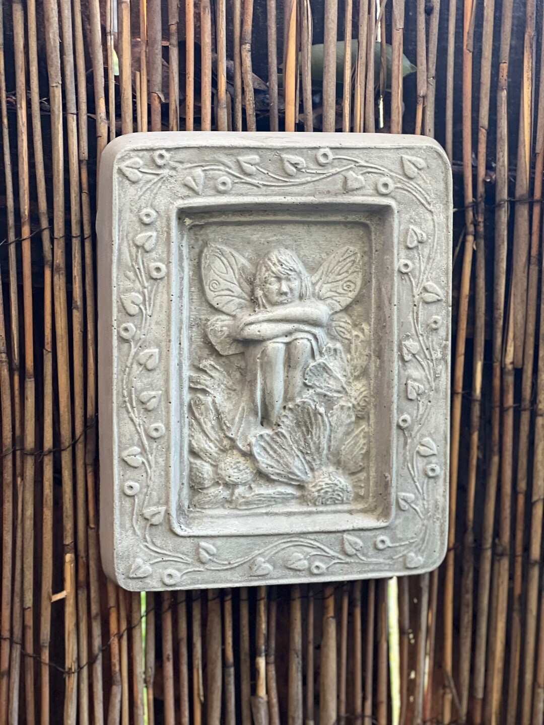 Fairy Plaque, 9 X 7 X 1, Fairy Garden, Fairy Door, Concrete Garden