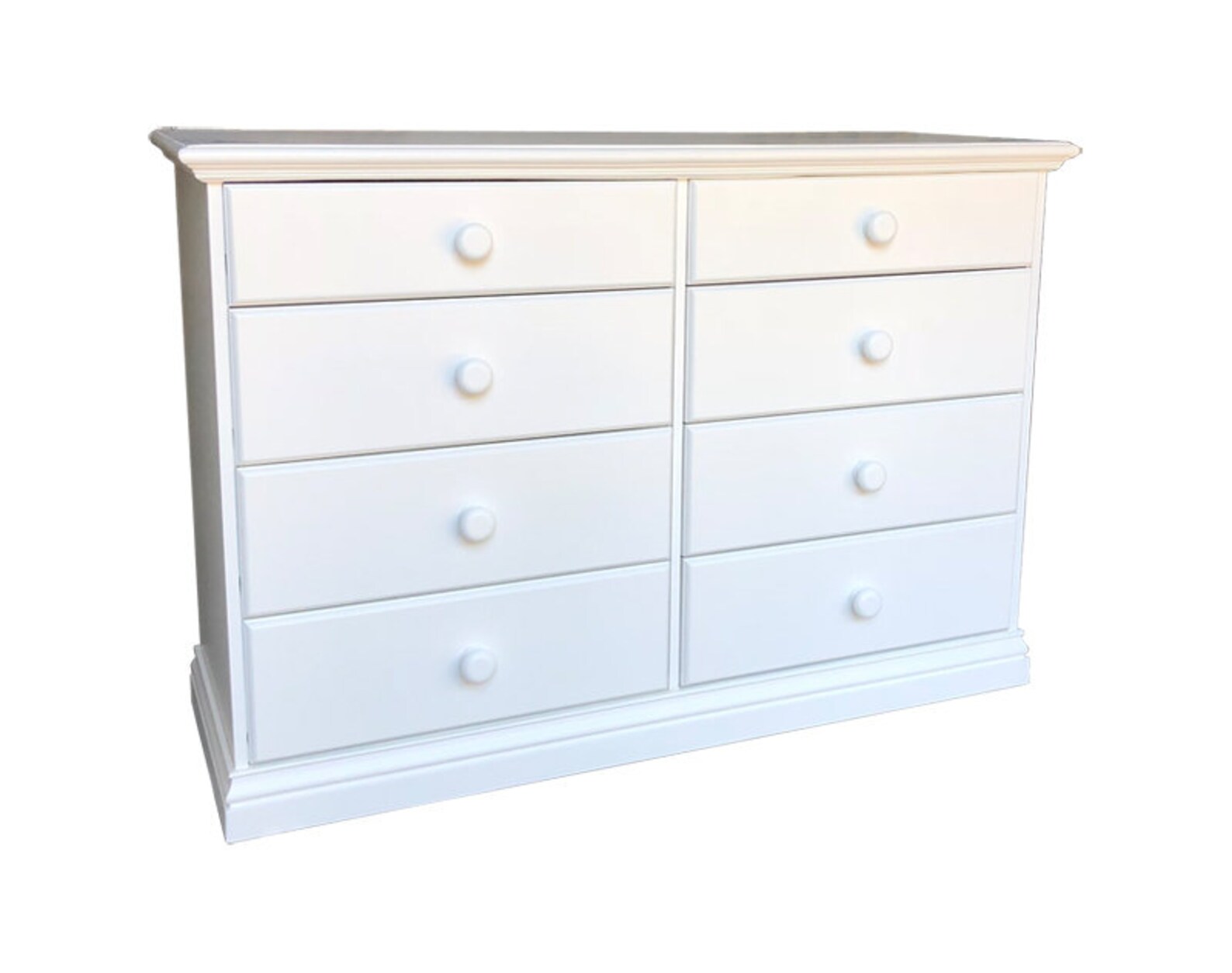 New 8 Drawers Dresser White Finish Fully Assembled NO ASSEMBLY Etsy