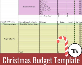 Christmas Budget Template