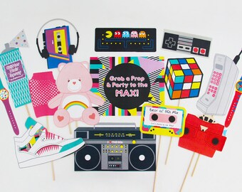 80s Party Decoration 80s Printable Poster Eighties Digital Etsy