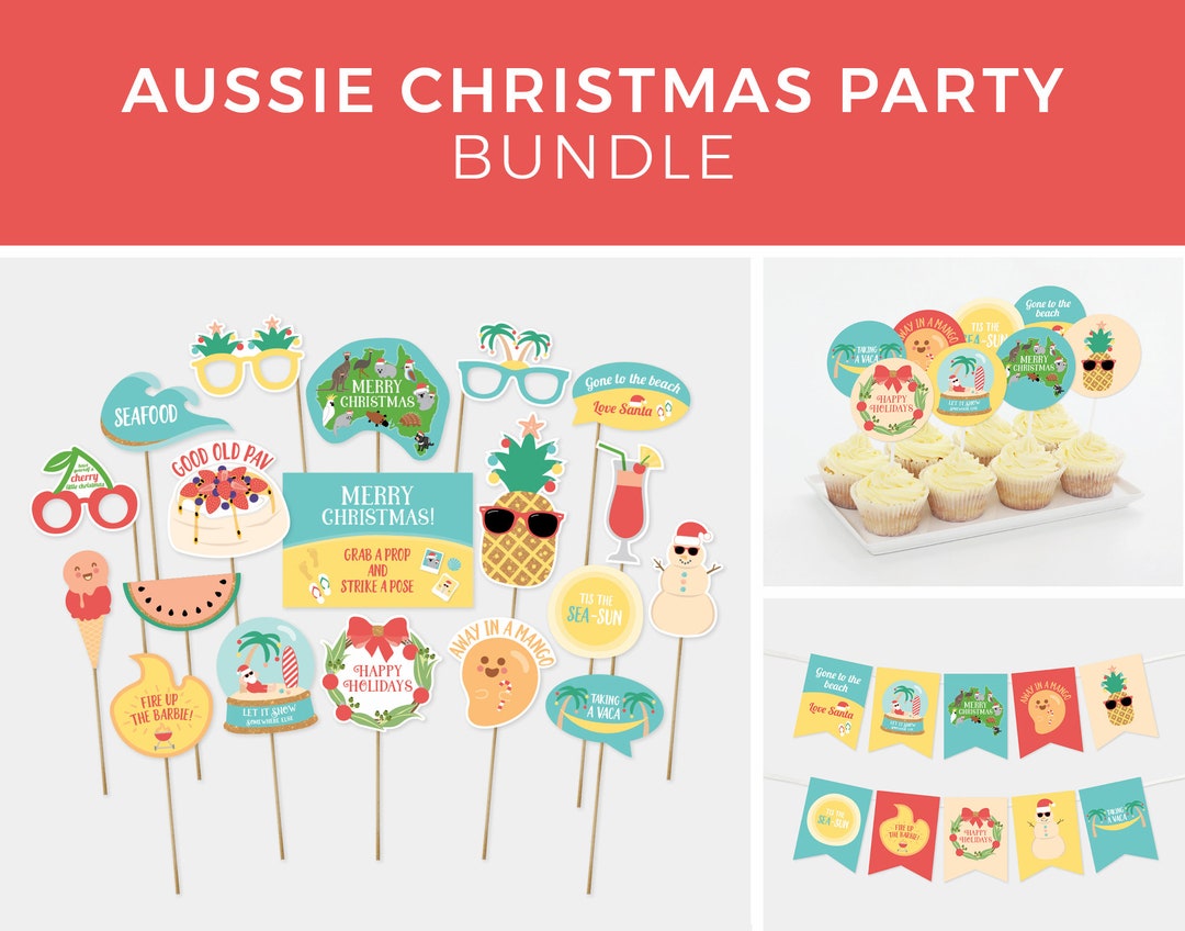 Aussie Christmas Party Decorations, Australian Christmas, Christmas