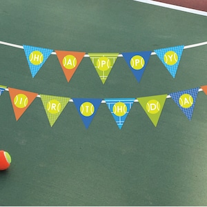 Bannière d'anniversaire de tennis, Bannière de tennis, Décorations de fête de tennis, Bruant, Party de tennis, DIY, Impression | TÉLÉCHARGEMENT IMMÉDIAT