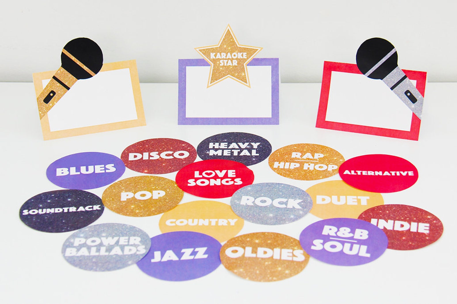 Karaoke Party Cupcake Toppers Karaoke Party Decorations Etsy Nederland