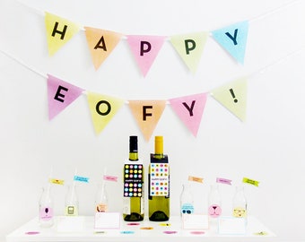 End of Fiscal Year Party, End of Financial Year Party Decorations, EOFY, Accountant Party Printable | Instant Download