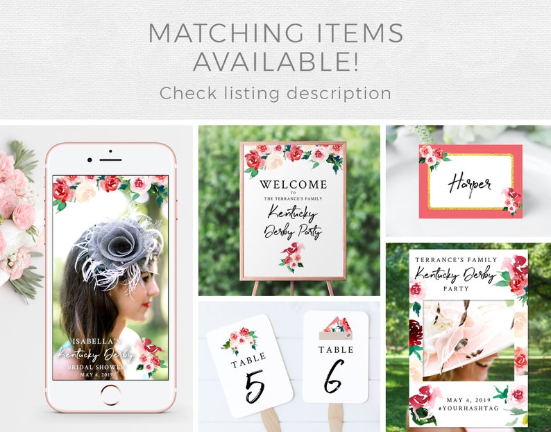 Kentucky Derby Menu Template Derby Lunch Menu Derby Dinner Etsy Australia