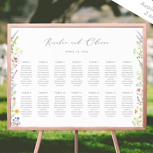 Garten Sitzplan Vorlage, Garten Hochzeit Sitzplan, Garten Hochzeit Sitzplan, Botanische Hochzeit, Kräuter | SOFORTIGER DOWNLOAD