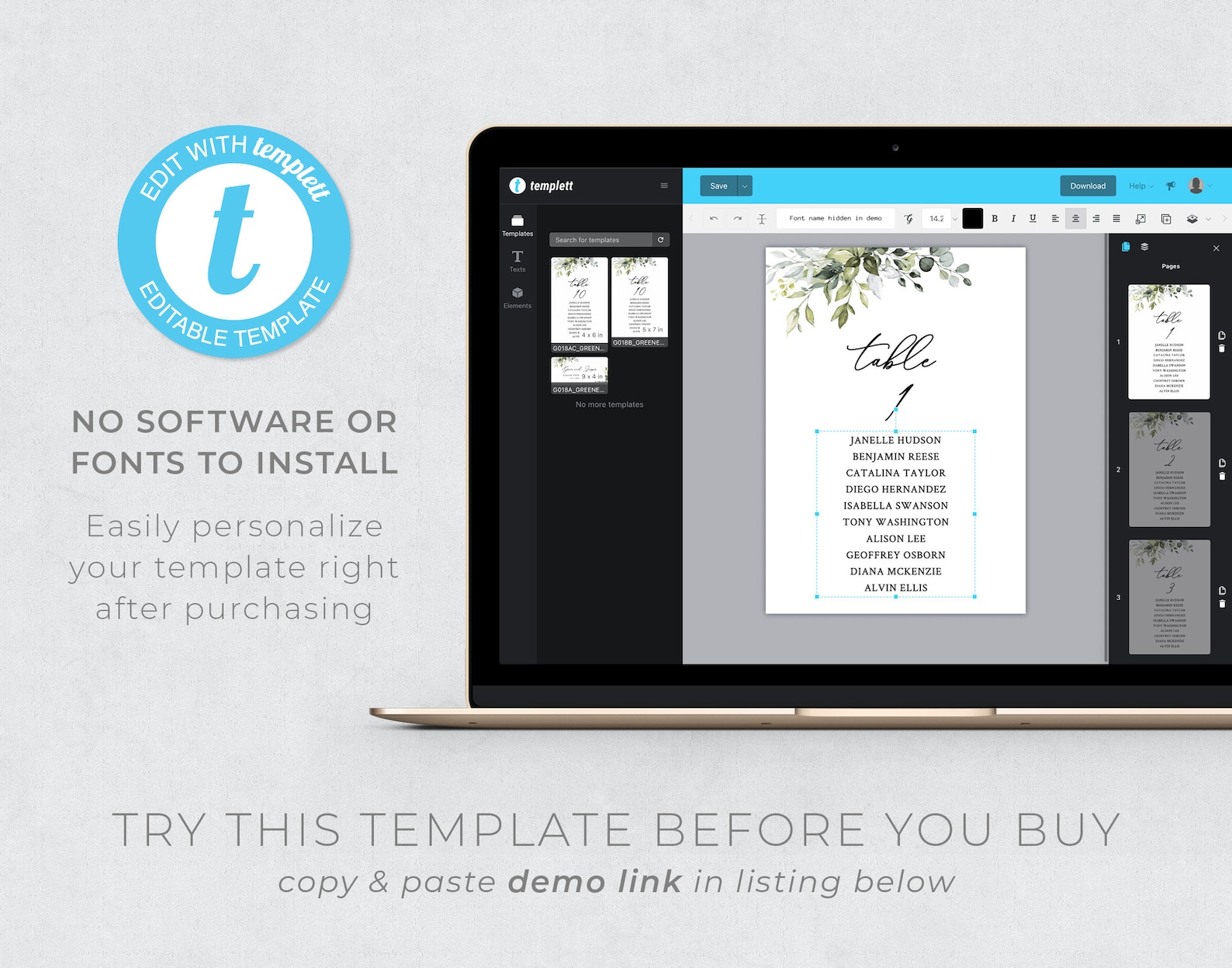 Rustic Seating Chart Template Rustic Seating Cards Rustic Etsy