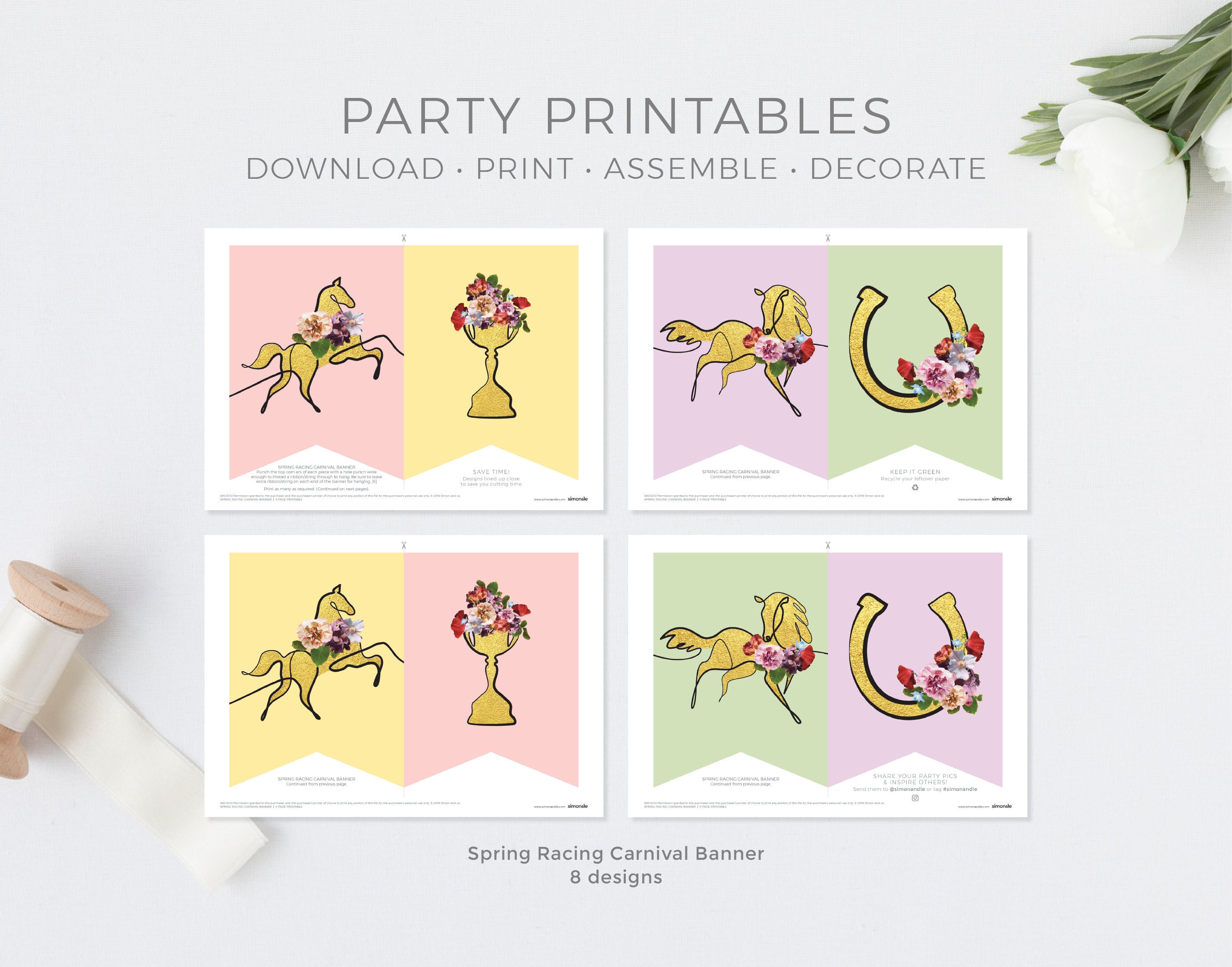 Melbourne Cup Decorations, Melbourne Cup Party Games, Bundle, Derby — free download