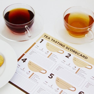 Tea Tasting Scorecards, Tea Sampler, Tea Tasting Party Decorations, Tea ...