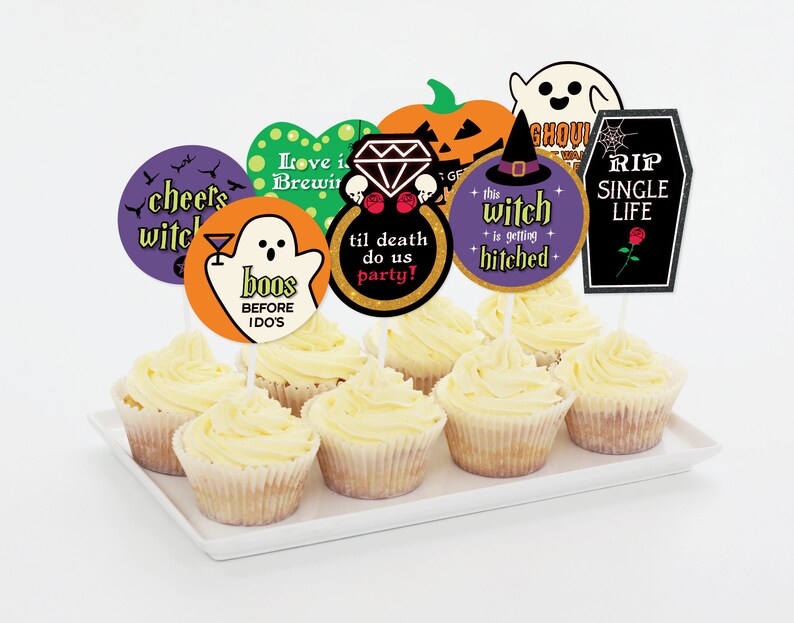 Bundle Halloween Bridal Shower Party Decorations Halloween Etsy Australia