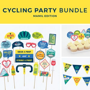 Decorações de aniversário de ciclismo, Mamil, acessórios de ciclismo, festa de ciclismo, bicicleta, bicicleta, citação de ciclismo, presente de ciclista, para impressão | DOWNLOAD INSTANTÂNEO