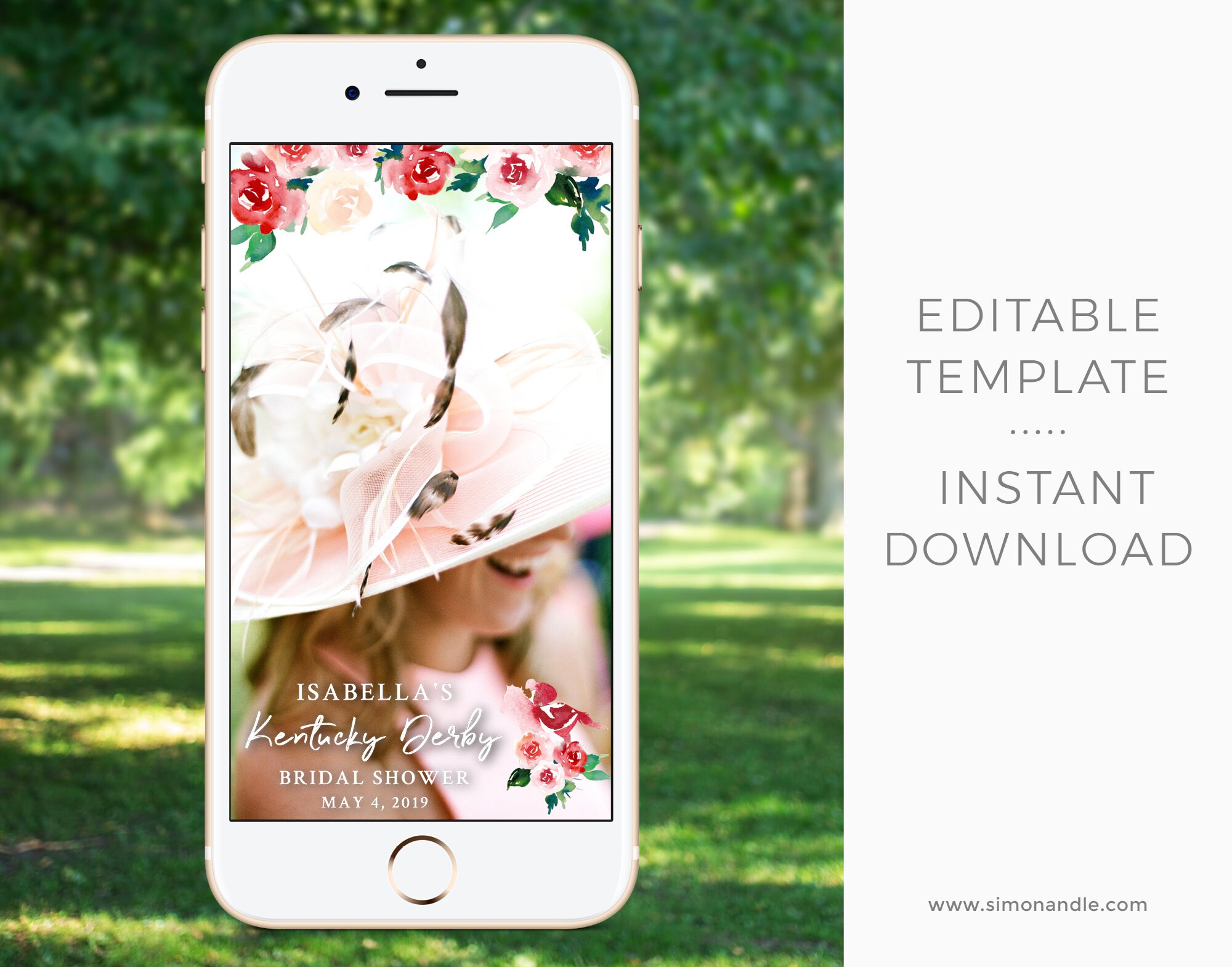 Kentucky Derby Snapchat Geofilter Filter Editable Template Etsy