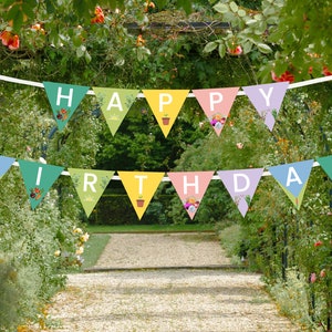 Gardening Banner, Garden Birthday Banner, Garden Party, Gardening Decorations, Gardener Gift, Green Thumb Gift, Printable | INSTANT DOWNLOAD