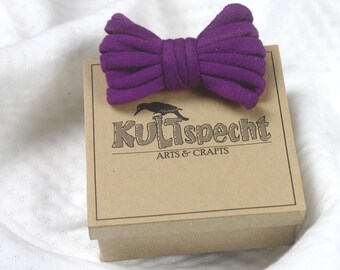 Bow tie jersey violet, many sizes for children