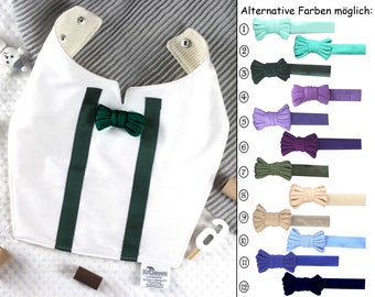 Festive bib with bow tie, collar in different designs
