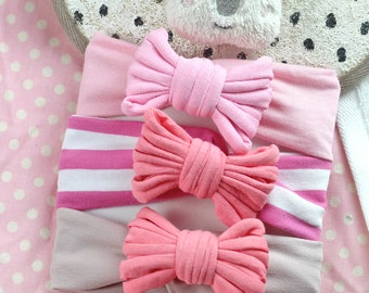 Baby headband pink jersey, large range of colors