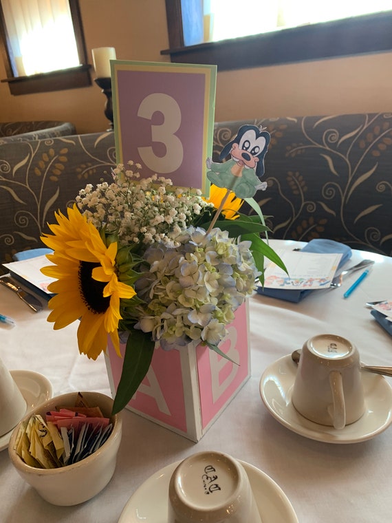 wood block centerpieces