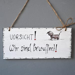 Schiefertafel Schild „VORSICHT HUNDE“ – 22 X 8 Cm, Wetterfeste Lasergravur, Mit Aufhänge-Bohrungen