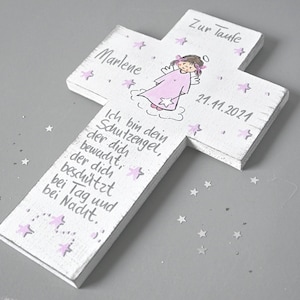 Kinderkreuz Aus Buchenholz Mit Psalm 23 - 9x15cm Religiöses Geschenk