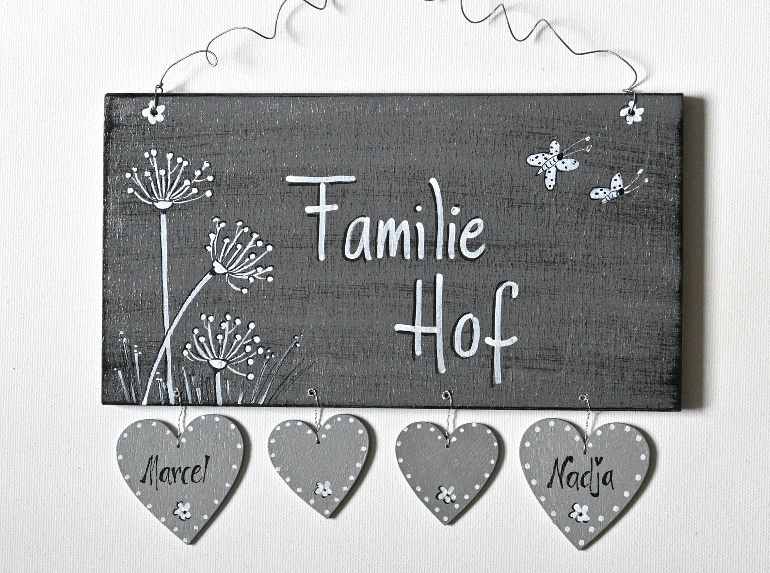 Türschild Familie personalisiert/ Familienschild Etsy.de