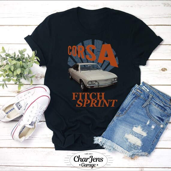 Mens Tee shirts T-shirt print 1960 chevrolet corvette classic red vintage car
