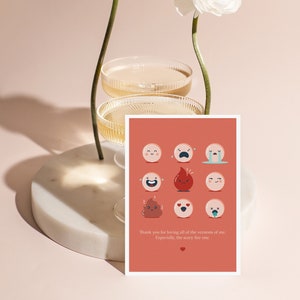 Valentine&#39;s day greeting card | Fire emoji