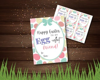 Easter Gift Tag Printable | Easter Printable | DIY Easter Gift Tag Cards Digital Download | Easter Friend Gift