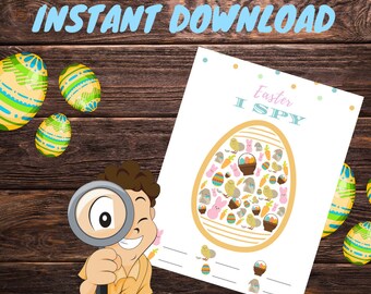 Easter I Spy Game | Kids Activity Printable (Digital Download)
