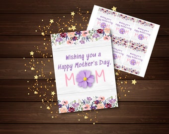 Mother’s Day Gift Tag | Mother’s Day Gift Favor Tag Printable | Mother’s Day Printable  | Happy Mother’s Day DIY Gift Tag