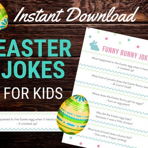 Easter Kids Jokes Printable | Kids Easter Jokes | Easter Jokes for Kids Download